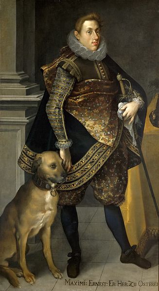 Maximilian Ernst 1604 by Joseph Heintz the Elder 1564-1609  Kunsthistorisches Museum Wien GG 9495